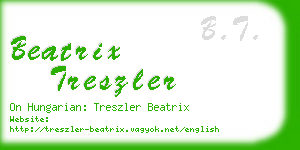 beatrix treszler business card